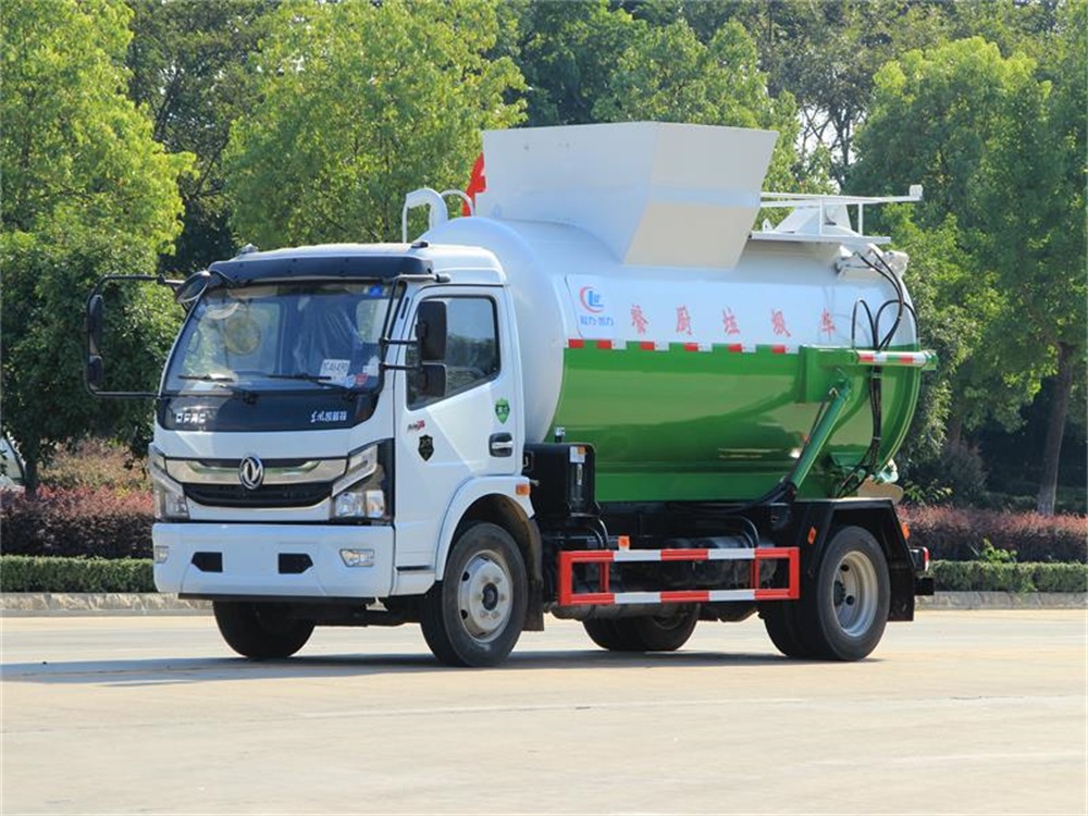 國六大多利卡罐式餐廚垃圾車